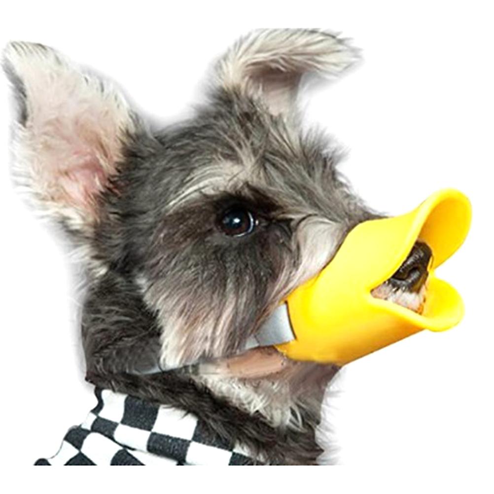 Anti Bite Duck Mouth Silicone Dog Muzzle, S/M/L Sizes, Soft Cover