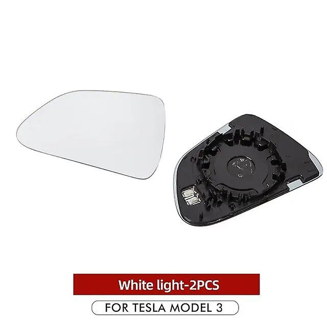 1 Pair Side Rearview Mirror Blue Glass Lens For Tesla Model 3 2017- 2020 2021 Wide View Anti Glare Model3 Tesla Model Y Wing