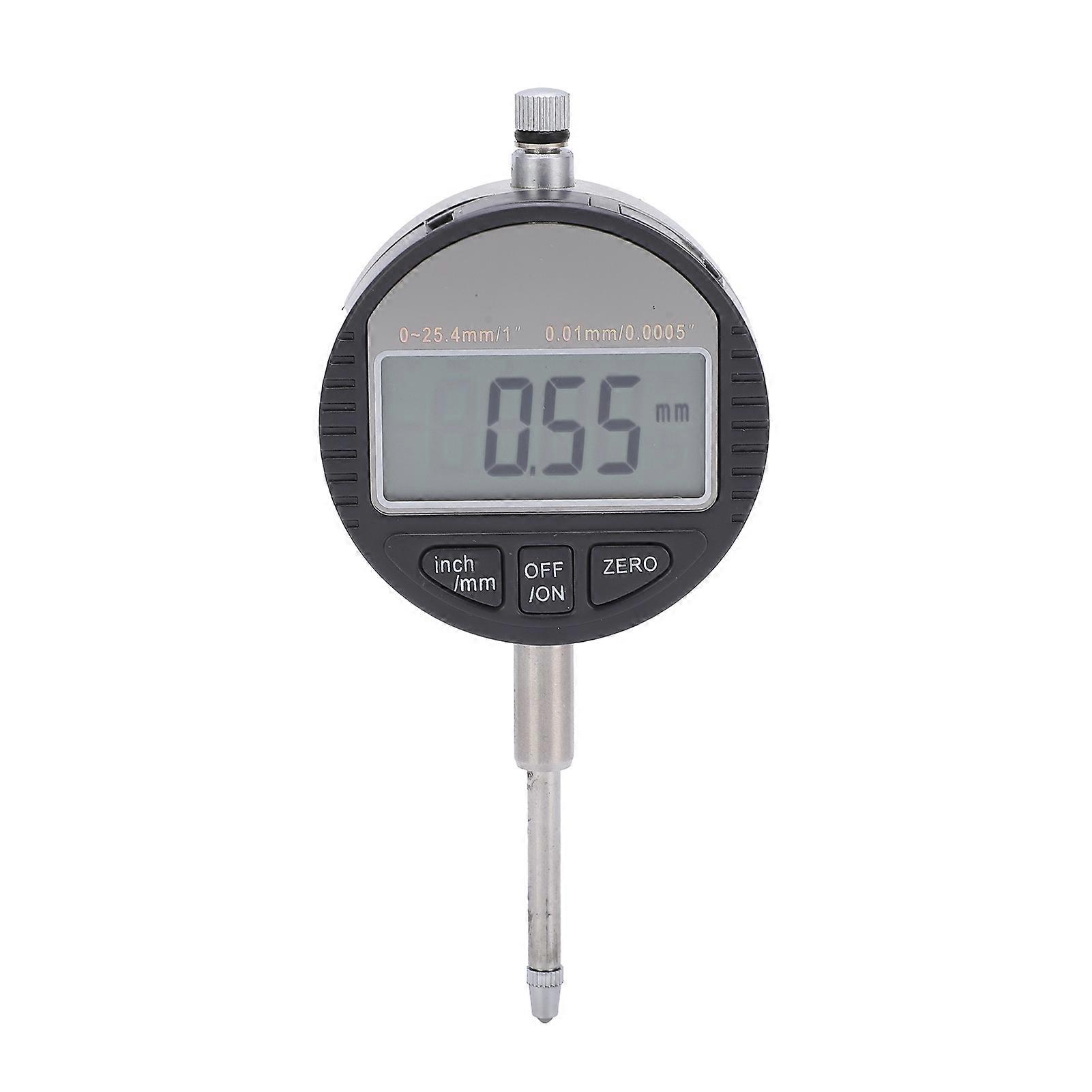 Electronic Digital Dial Indicator Gauge Inch/Metric Conversion Measuring Tool 0.01mm 0?25.4mm