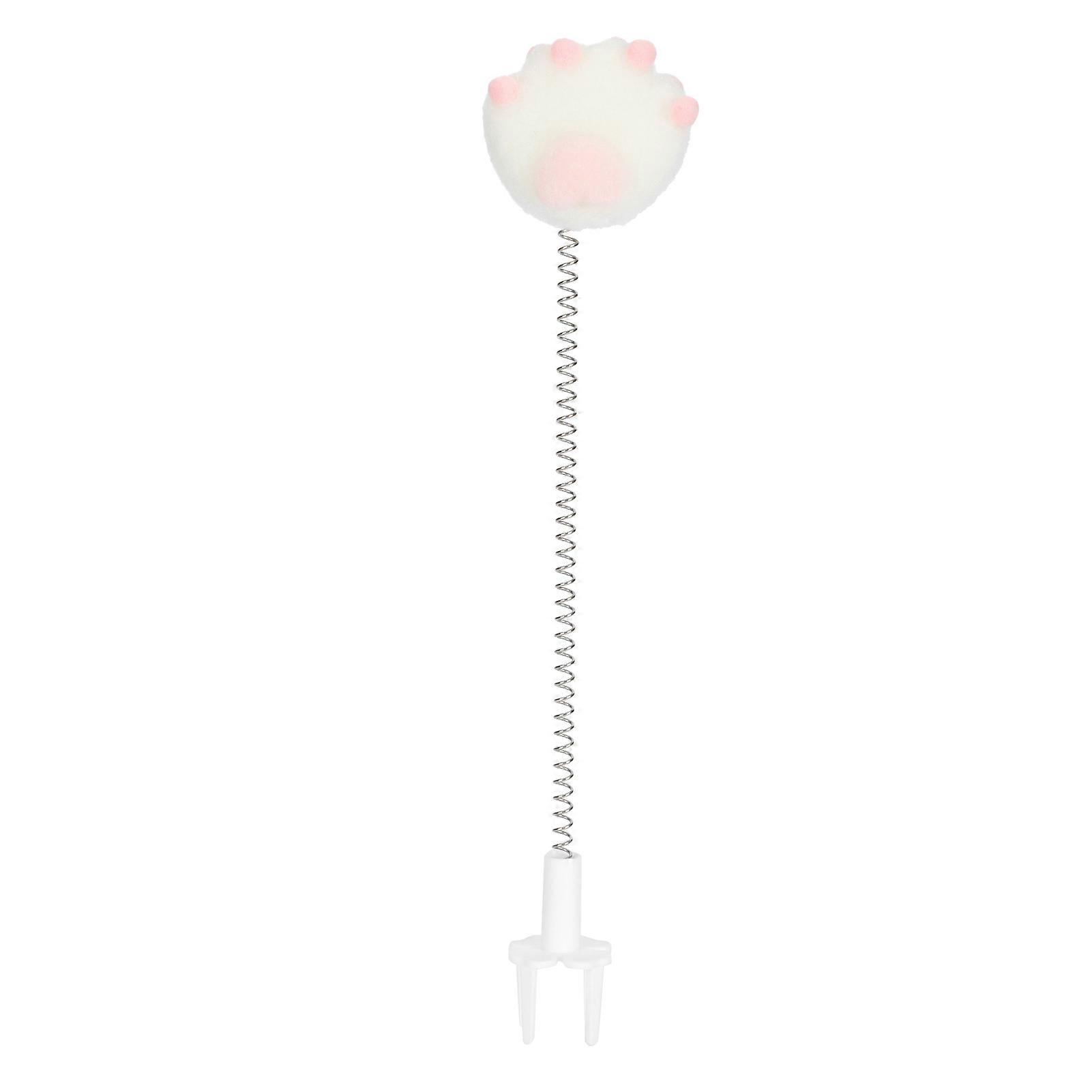 Cat Elastic Spring Toy Metal Wire Spring Funny Cat Stick Pet Interactive Teaser Toycat Paw