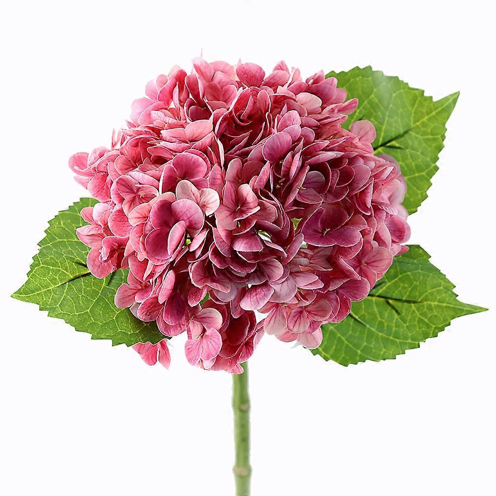 Artificial Hydrangea 49cm Large Artificial Hydrangea Heads with Stem (Powdered Rose)