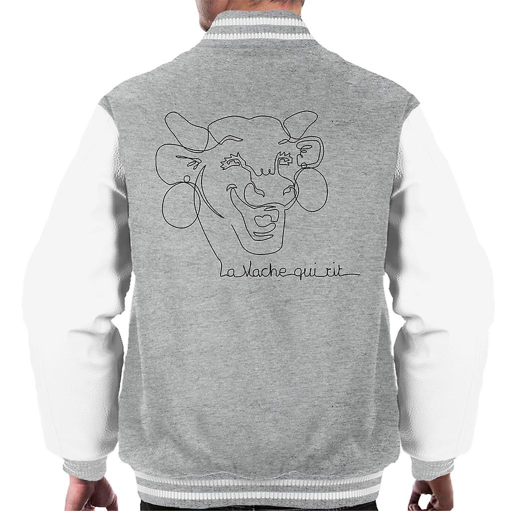 The Laughing Cow Handwritten Close Up Logo Men's Varsity Jacket