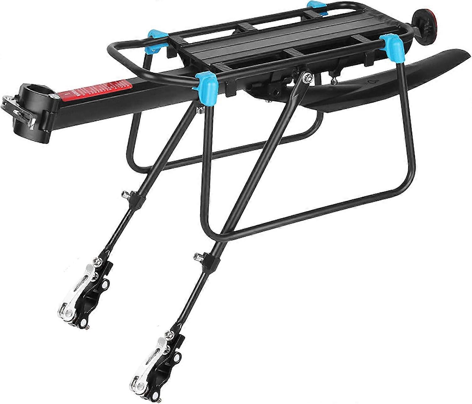 Luggage Rack For 24-29 Inch Bicycles, Adjustable Aluminium Alloy Mountain Bike Luggage Rack With Reflector, Quick-Release And Assembly Bicycle Luggage Size 24