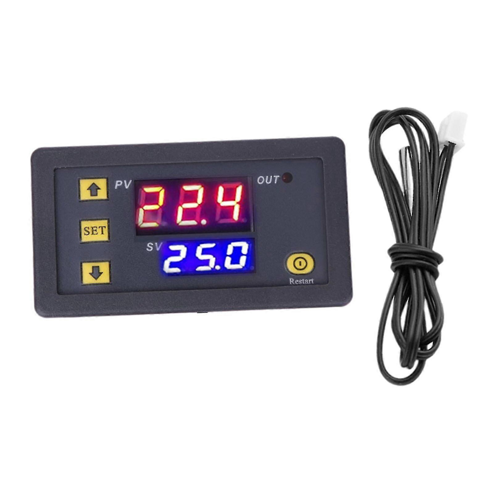 3230 Temperature Controller Digital Display Thermostat Module Temperature Control Switch Micro Heating Cooling Temperature Control Panel