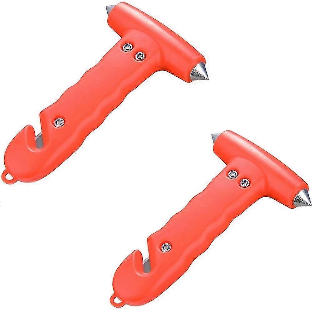 2 pcs Emergency multi-function hammer two-in-one vehicle metal solid window breaker