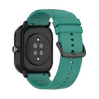 20 mm dunkelgrünes verstellbares Silikonarmband für Ihre Samsung Galaxy Watch3 41 mm / Uhr Aktiv