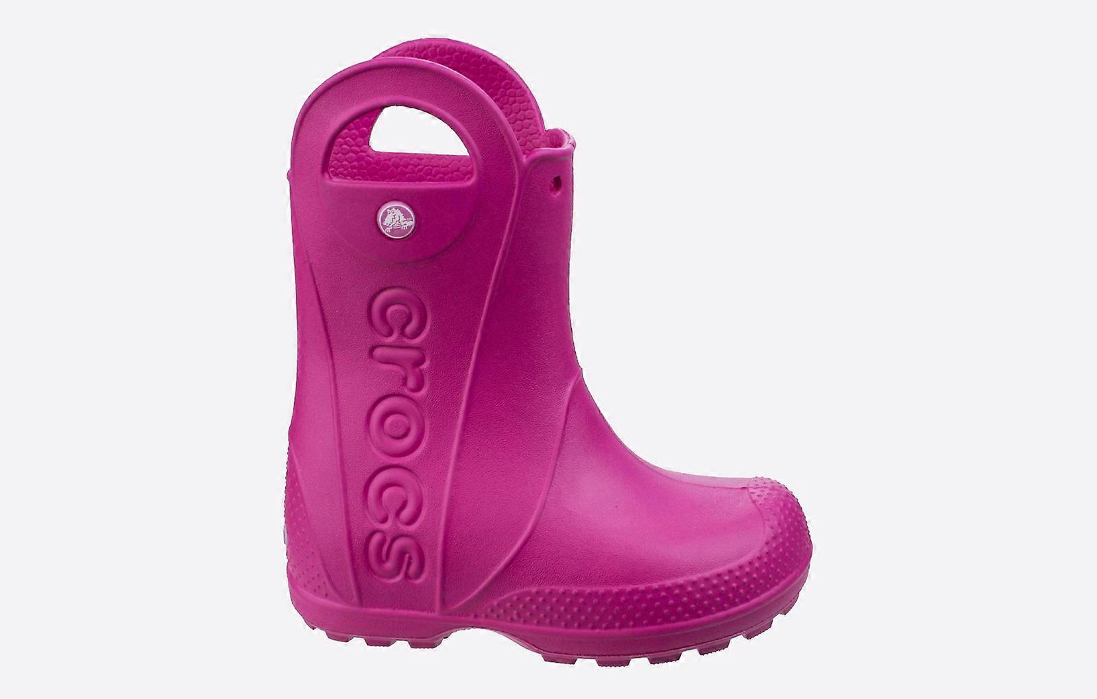 Crocs Handle It Rain Boot WATERPROOF Junior Candy Pink