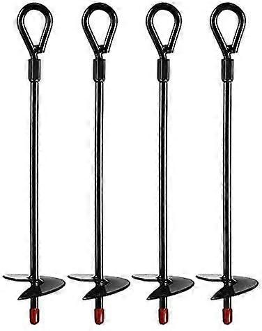 グラウンドアンカー、15インチカタツムリ用ヘビーデューティシェルター、トランポリン用グラウンドアンカー(4パック)