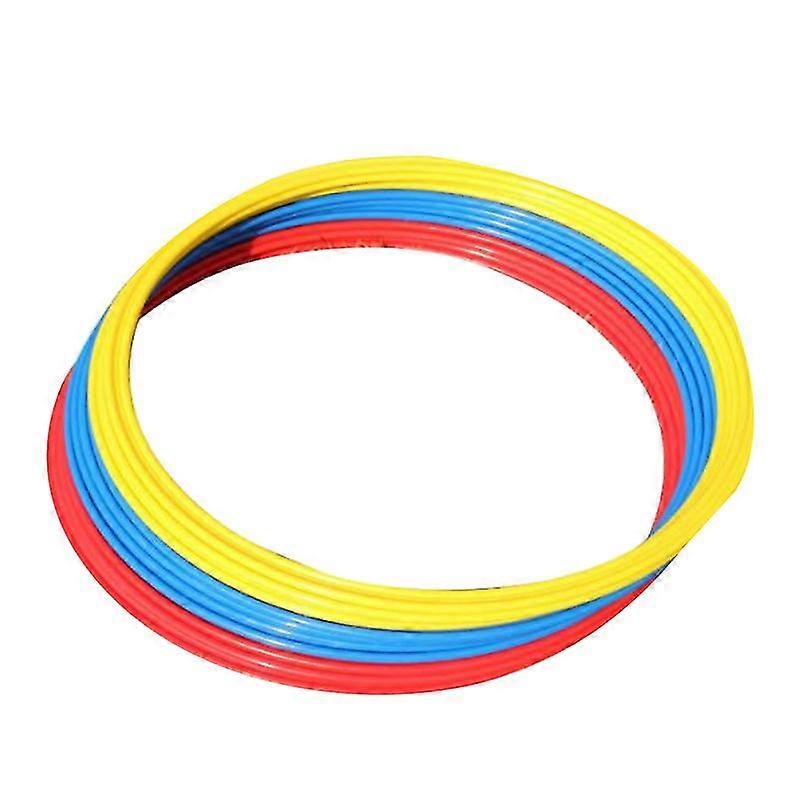 6pcs soccer agility rings abs sensitive football training equipment pace lap football soccer accessories yellow red blue