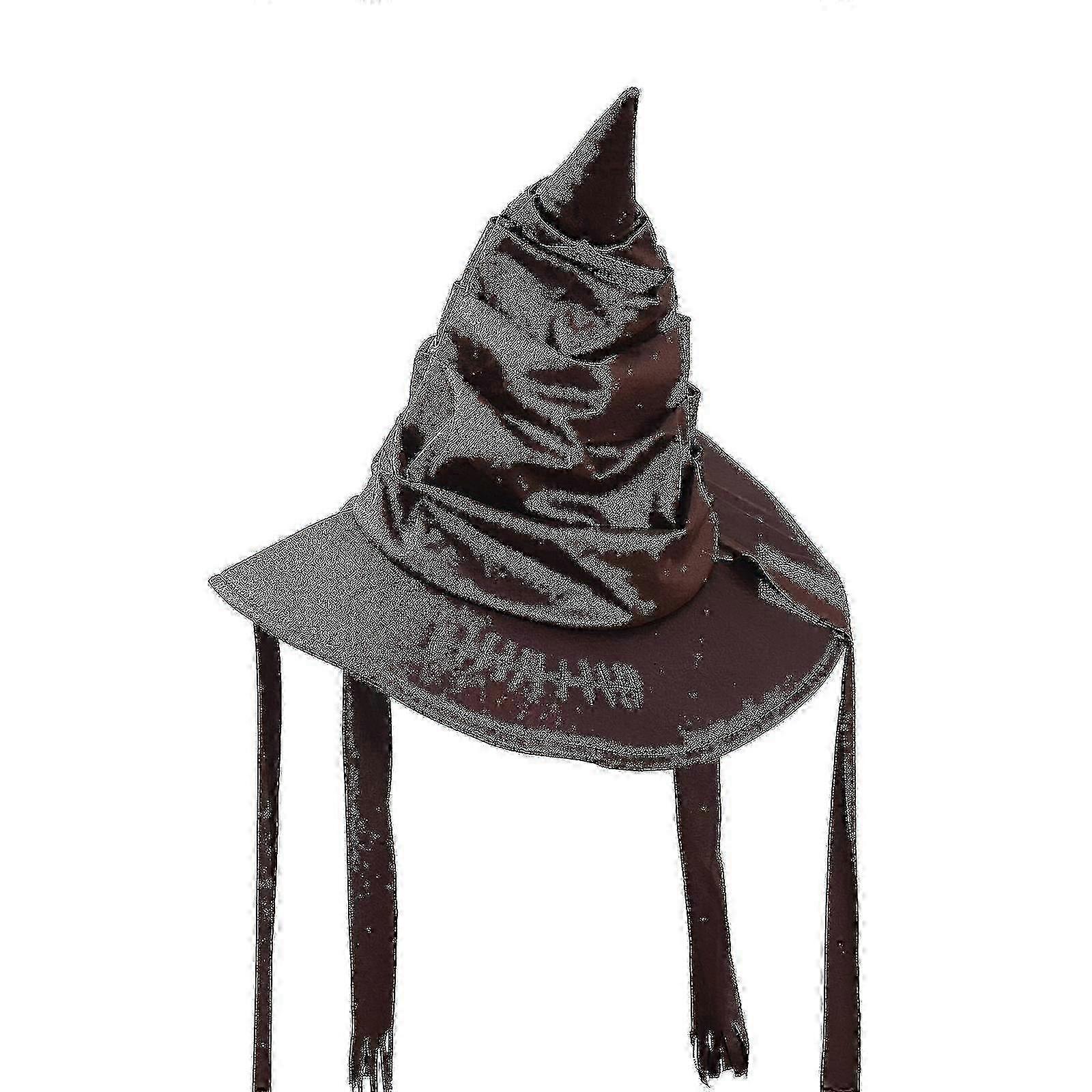 دور اللباس هالوين رائع براون حزب الإمدادات قبعة الساحرة