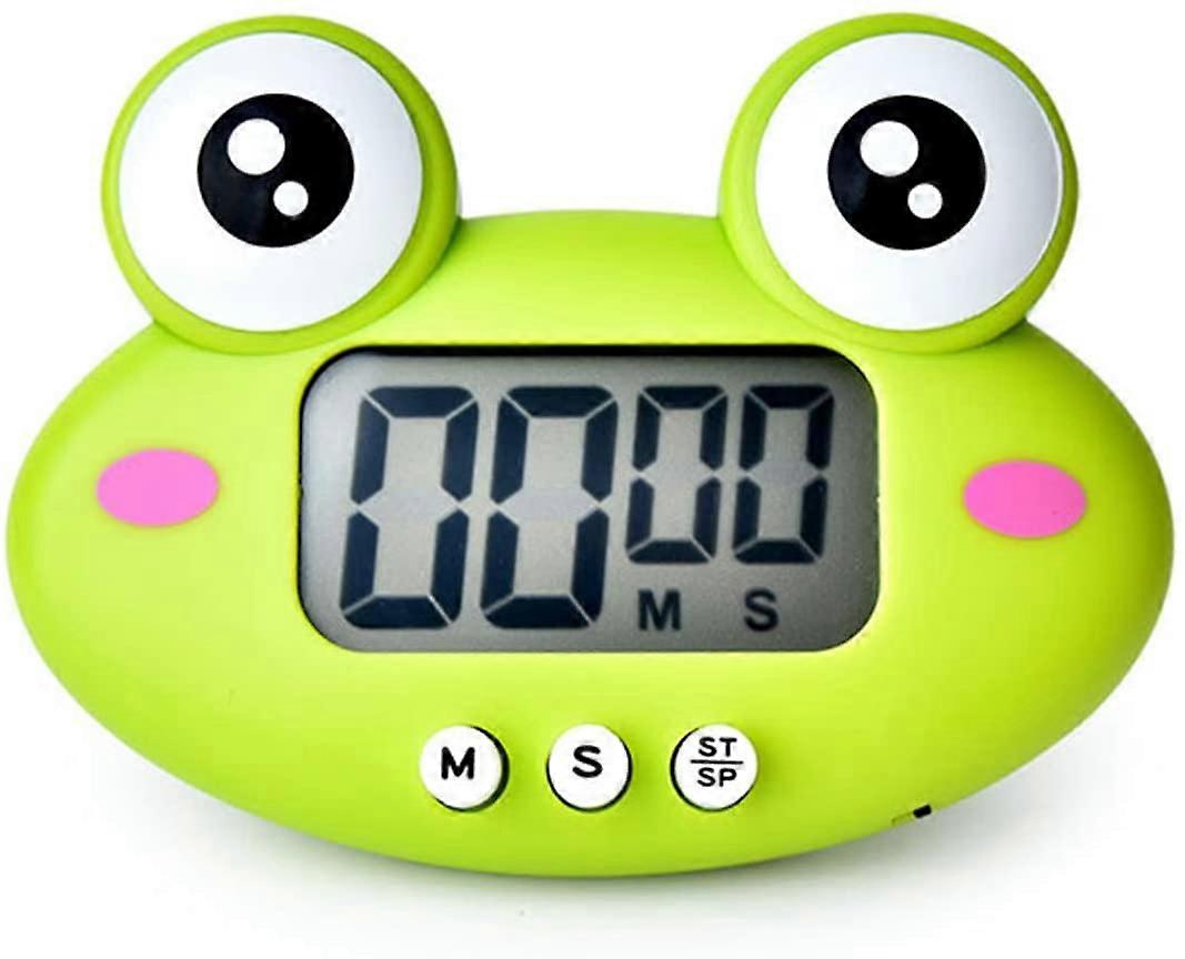 2024  Kitchen Timer, Cute Cartoon Animal Countdown Timer, Digital Cooking Timer with Magnetic(Frog)