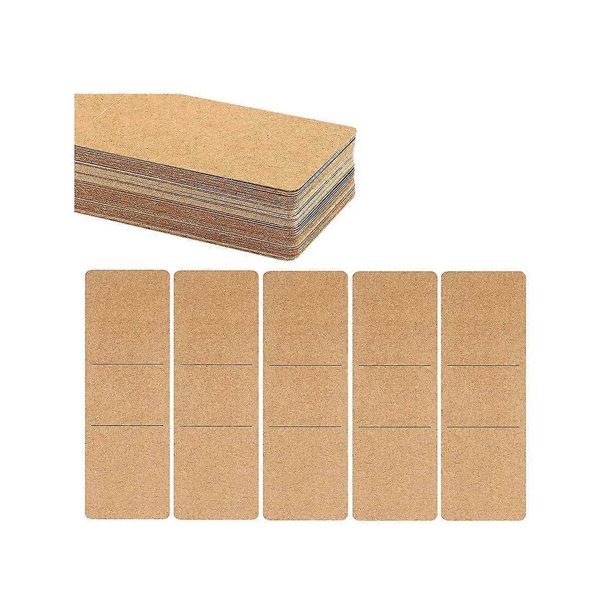 70 Pieces Kraft Bookmark Sleeves Bookmark Holder DIY Resin Bookmarks Blank Display Cards for Bookma