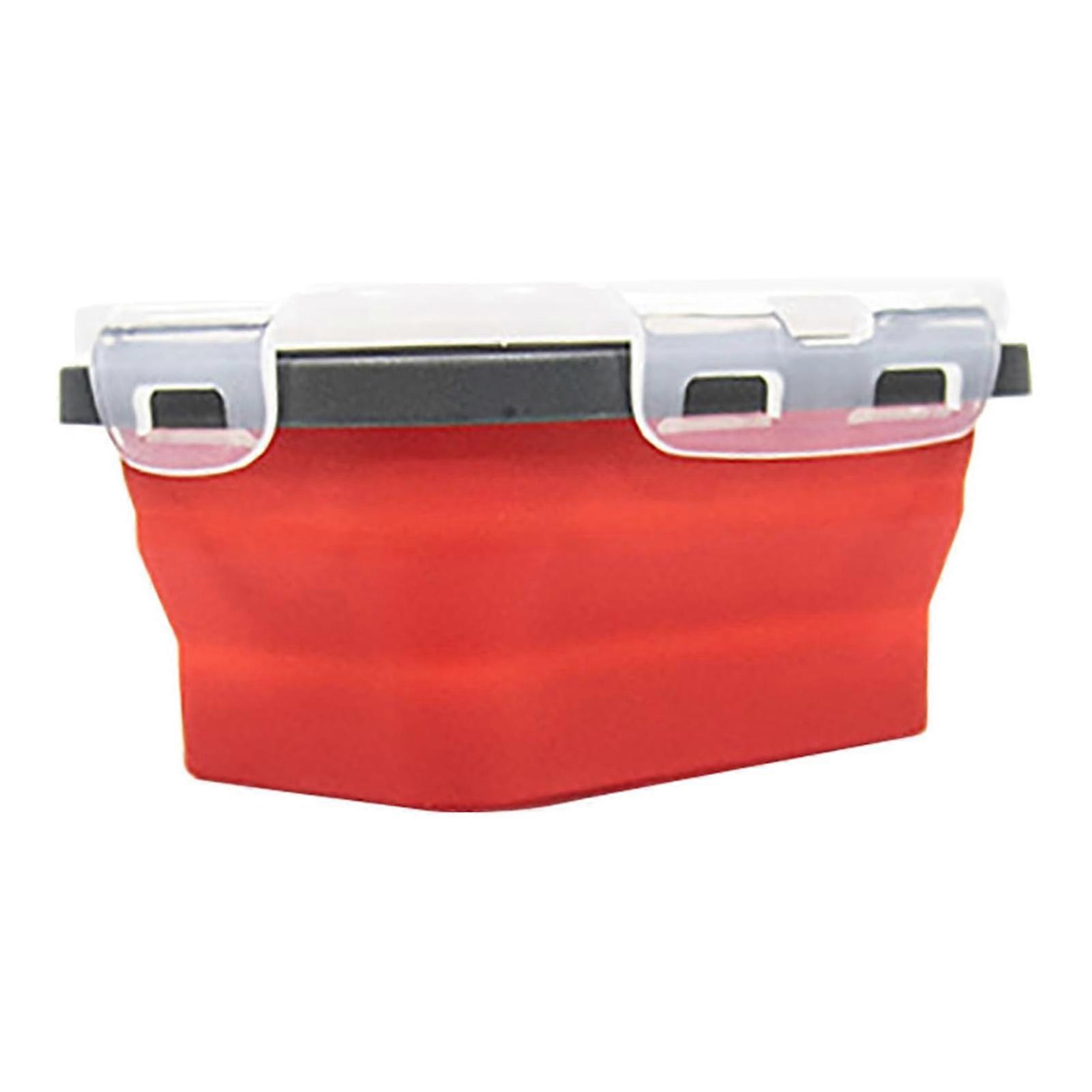 Foldable Silicone Lunch Box with Sealed Lid Portable Lightweight Food Containers for Camping Hiking