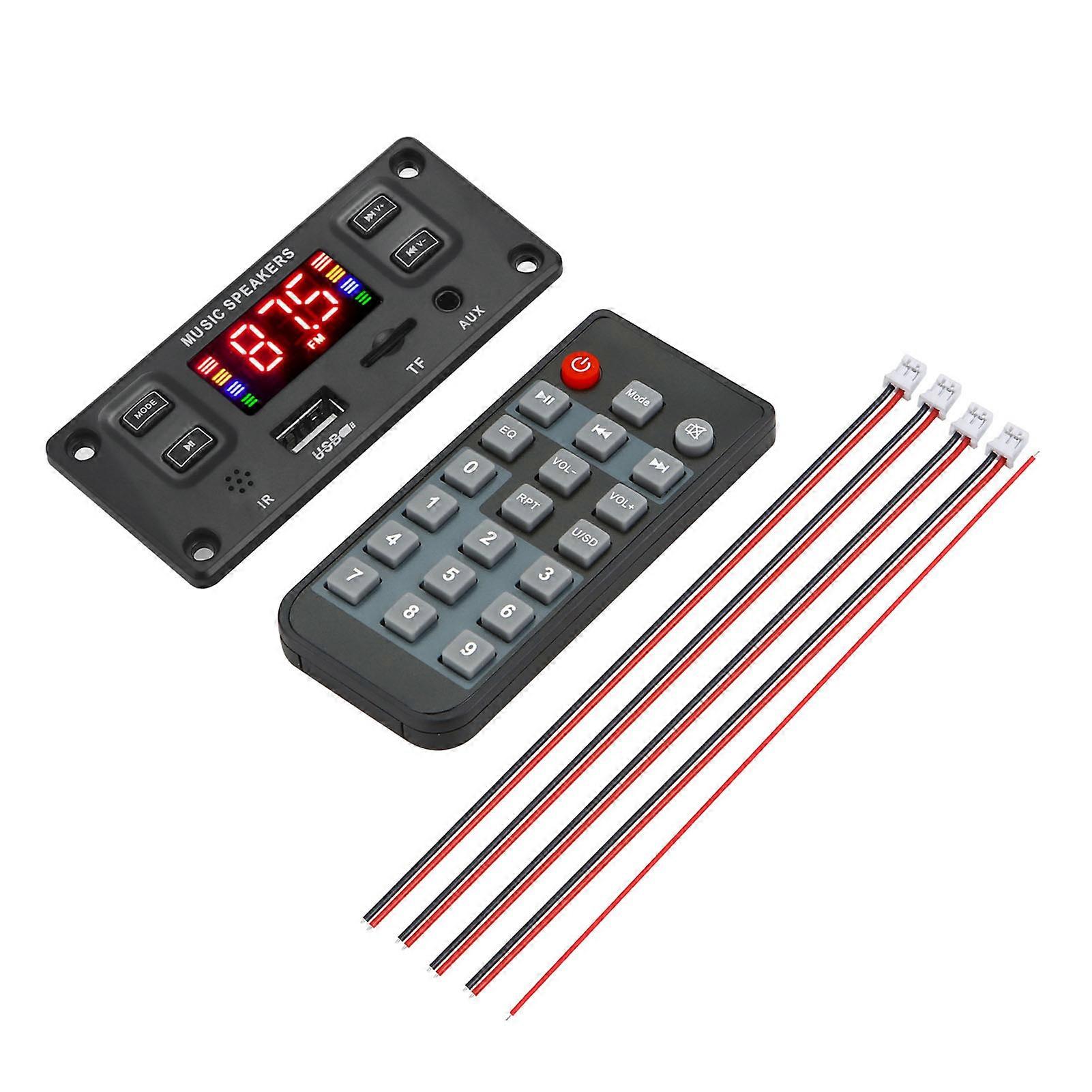 Decoder Amplifier 2*60W Bluetooth-compatible Car Audio MP3 Audio Module