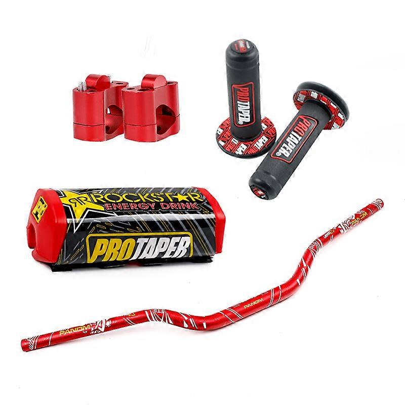 1-1 / 8 "المقود مع منصات شريط PRO مقبض المقابض ل Kayo BSE CRF KLX أجزاء دراجة نارية الترابية حفرة الدراجة ATV رباعية سباق الدراجة