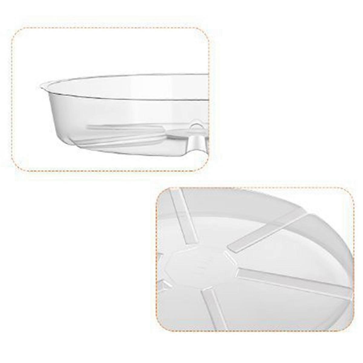 4 Pack Clear Plant Saucer 12 Inch Plastic Plant Saucers Durable Thicker Plant Tray Flower Pot for I