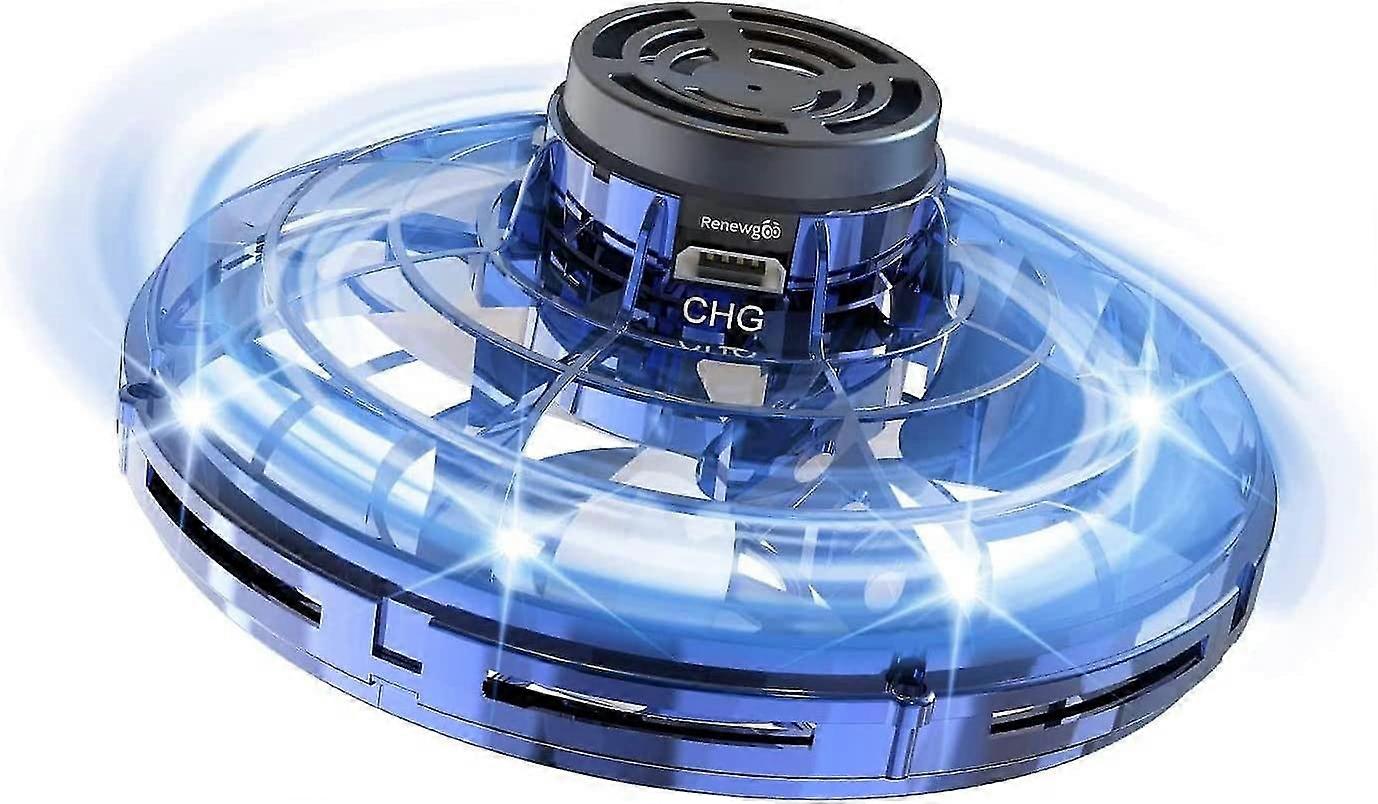 Geeufo צעצוע מזל"ט זוהר ספינר מעופף בומרנג קסם מיני משחק חללית נטענת כדור רחף עם אורות LED לבנים בנות ילדים בני נוער מבוגרים פו