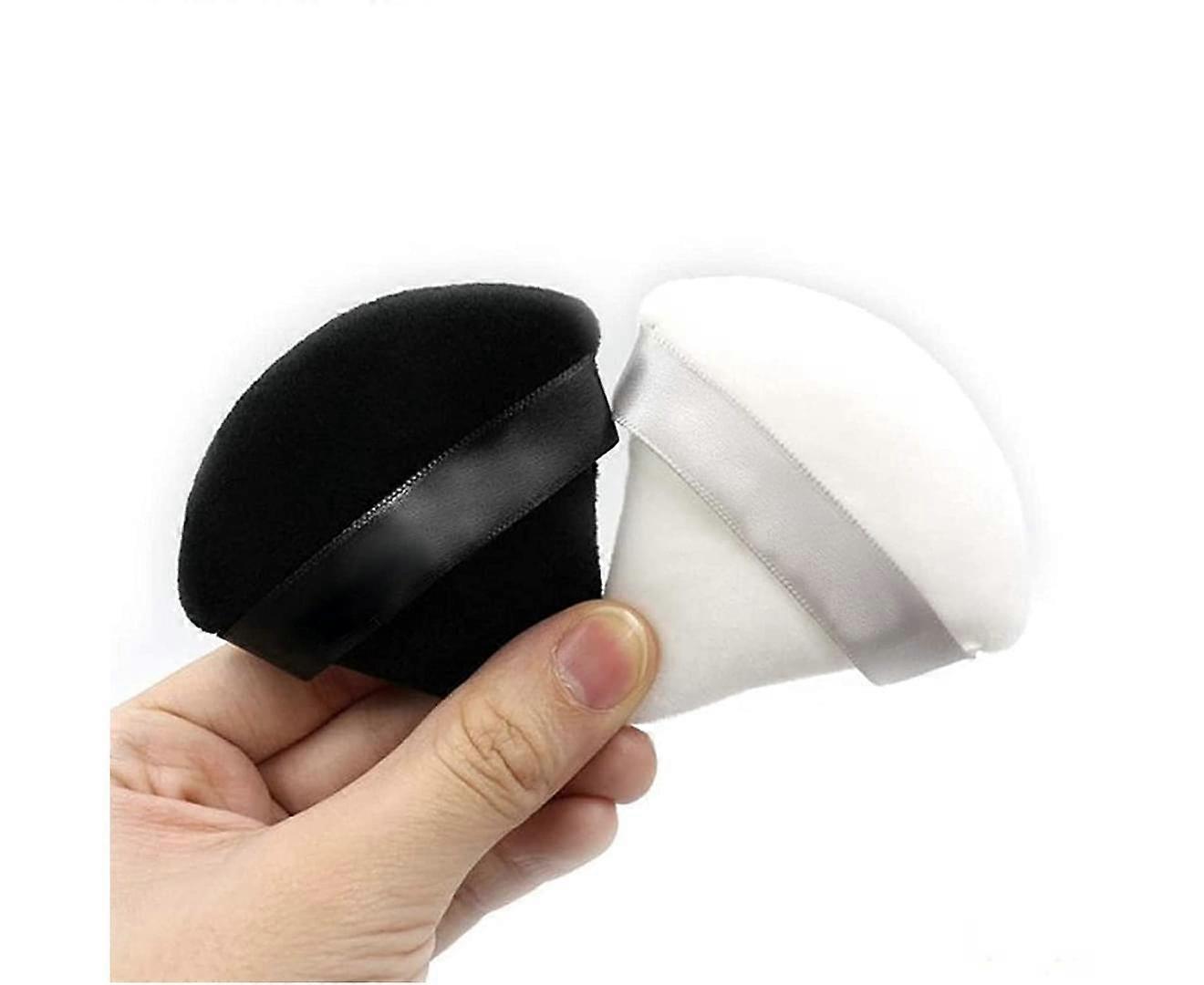2 Pack Soft Cotton Makeup Puffs Mini Face Makeup Sponge Face Triangle Powder Puff