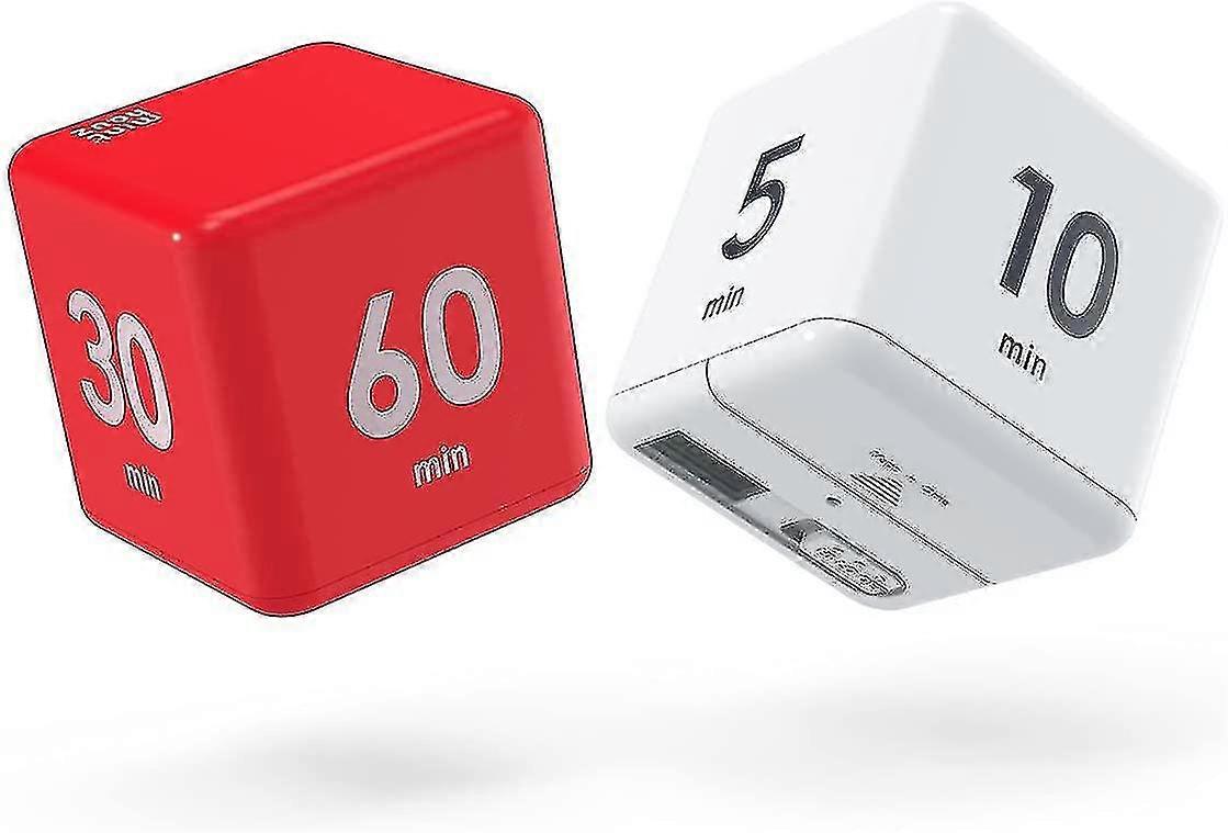 Cube Timer 2pcs Kitchen Timer Gravity Sensor Flip Digital Timer For Time Management Countdown Settings