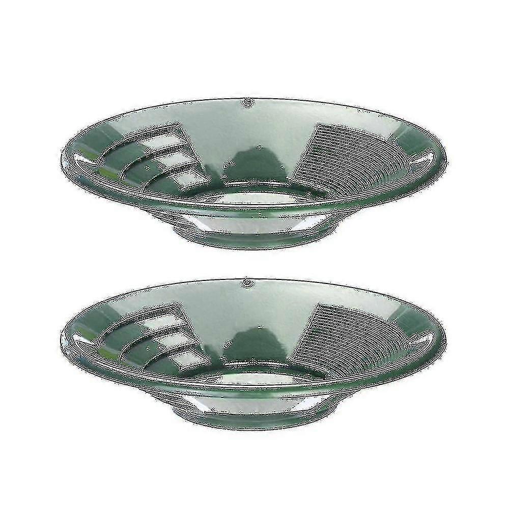 2pcs Plastic Gold Pan Basin Mining Pan Mudring Prospektering Tool Vask Gold Panning Utstyr