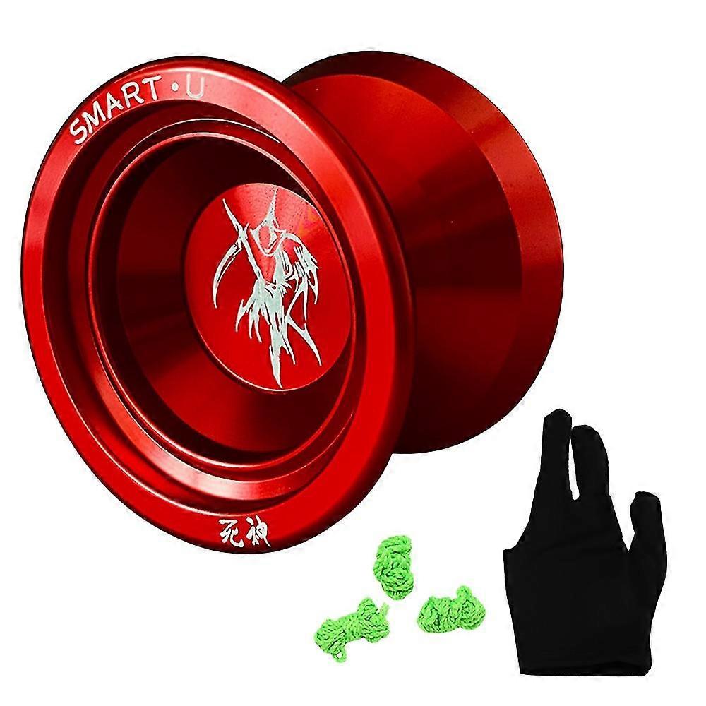 S2 Snake Metal Yoyo Professional Yoyo Ball Aluminum Alloy Yo-yo+glove+3 String Classic Toy For Chil