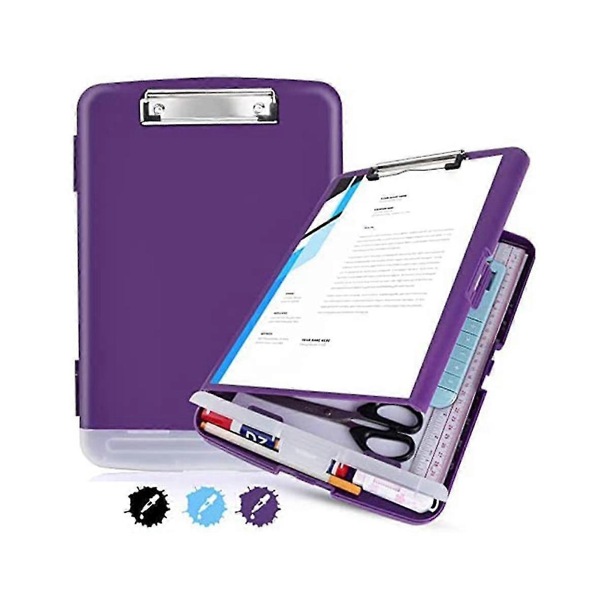 Clipboards With Heavy Duty,8.5x11clip Boards With Low Profile Clip,side Opening,a4 Size For Office