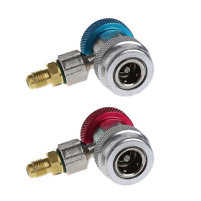 2pcs αυτόματο φρέον R134a αυτοκινήτων γρήγοροι προσαρμοστές συζεύκτες κλιματισμού ρυθμιζόμενο A /c Manifo