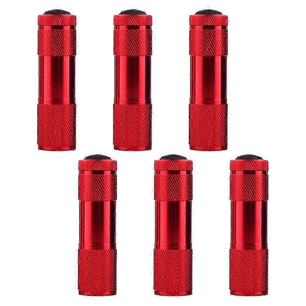 6pcs 9led violet light flashlight, UV money detector lamp