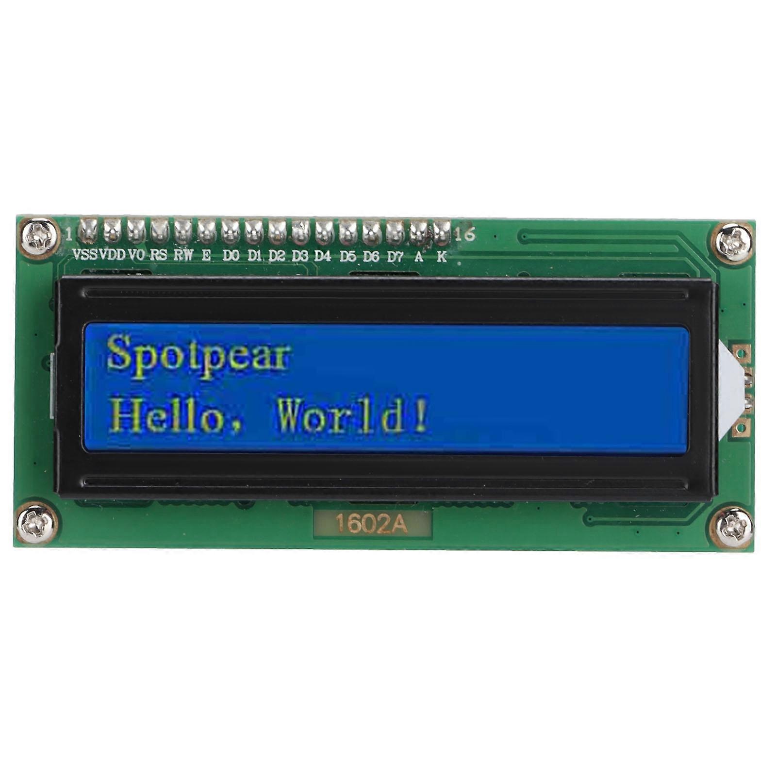 LCD Display Module 1602 Screen Expanding Board Accessories for Raspberry Pi PicoI2C Serial Port