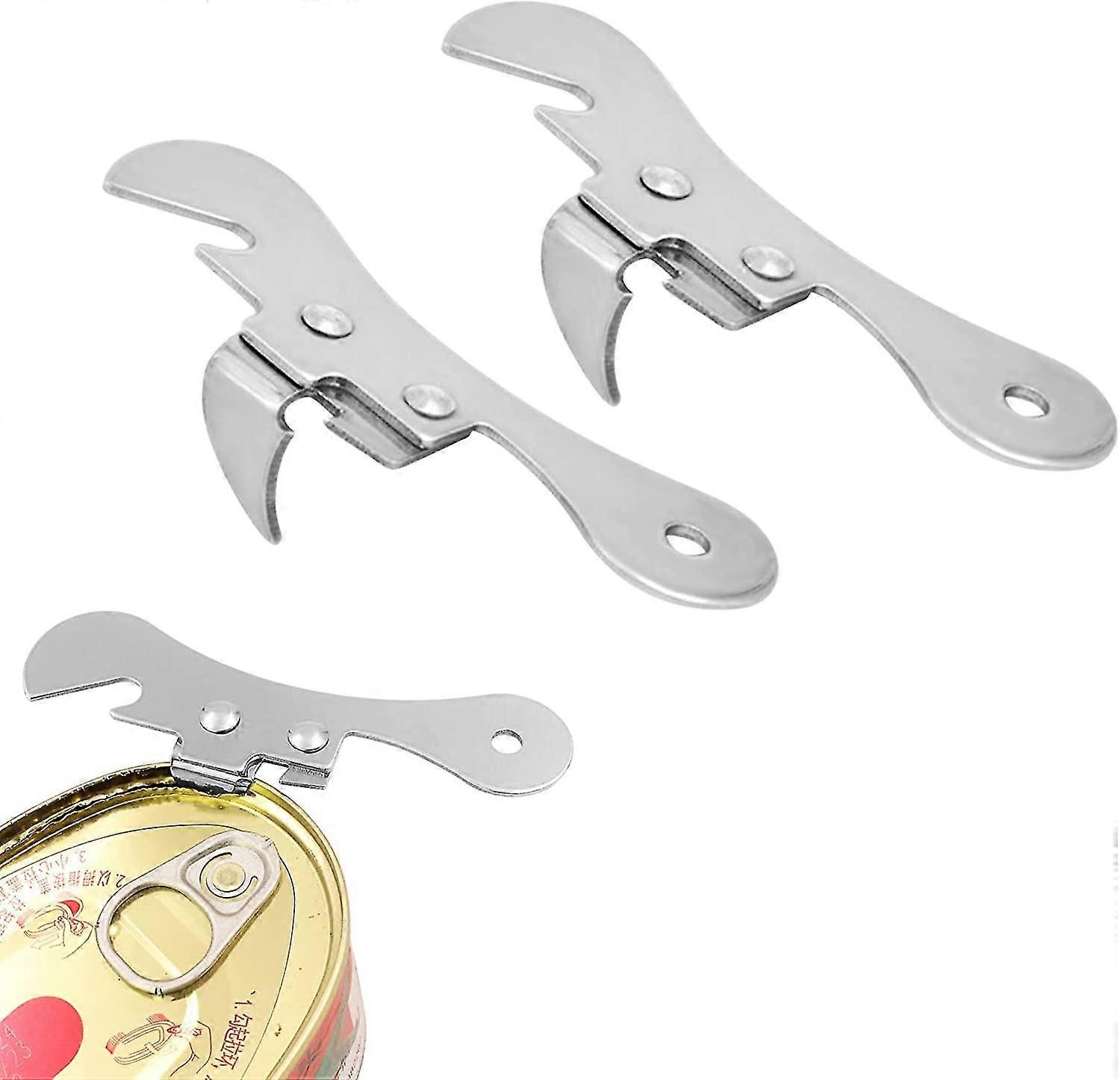 Apriscatole da 2 pezzi, apriscatole, apriscatole di latta, apriscatole manuale, apriscatole, apriscatole per birra, apriscatole a farfalla, apriscatole multifunzione, St