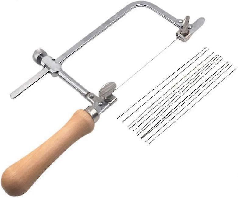 smykker sag justerbar gullsmeder sagramme med sagblader profesjonell lage kit (med 12 sagblader)
