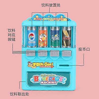 Jouets pour enfants Mini distributeur automatique Enfants Boissons à pièces Bonbons Vente libre-service Insert Coins Cadeau