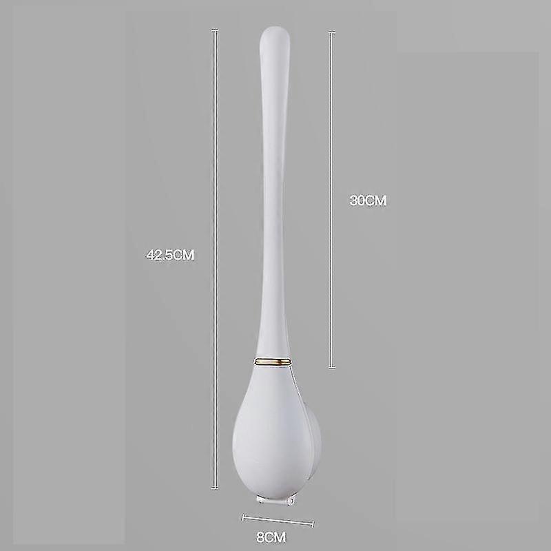 Silikoni wc-harja ja pidike Aseta seinään asennettu wc-kulho puhdistusharja