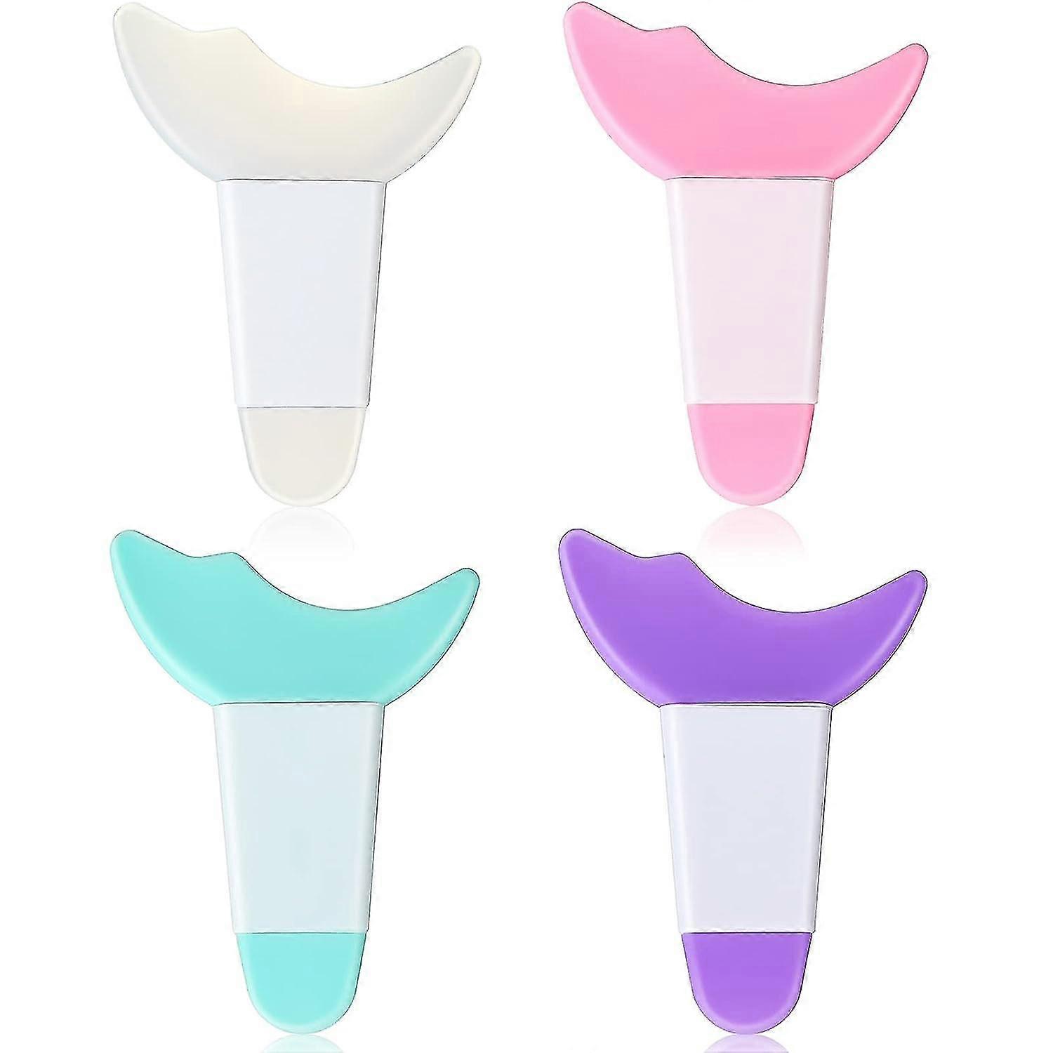 4 Pcs Mascara Eyelash Guard, Applicator Double Head Guard Tool Eyelash Eyeshadow Auxiliary Guard