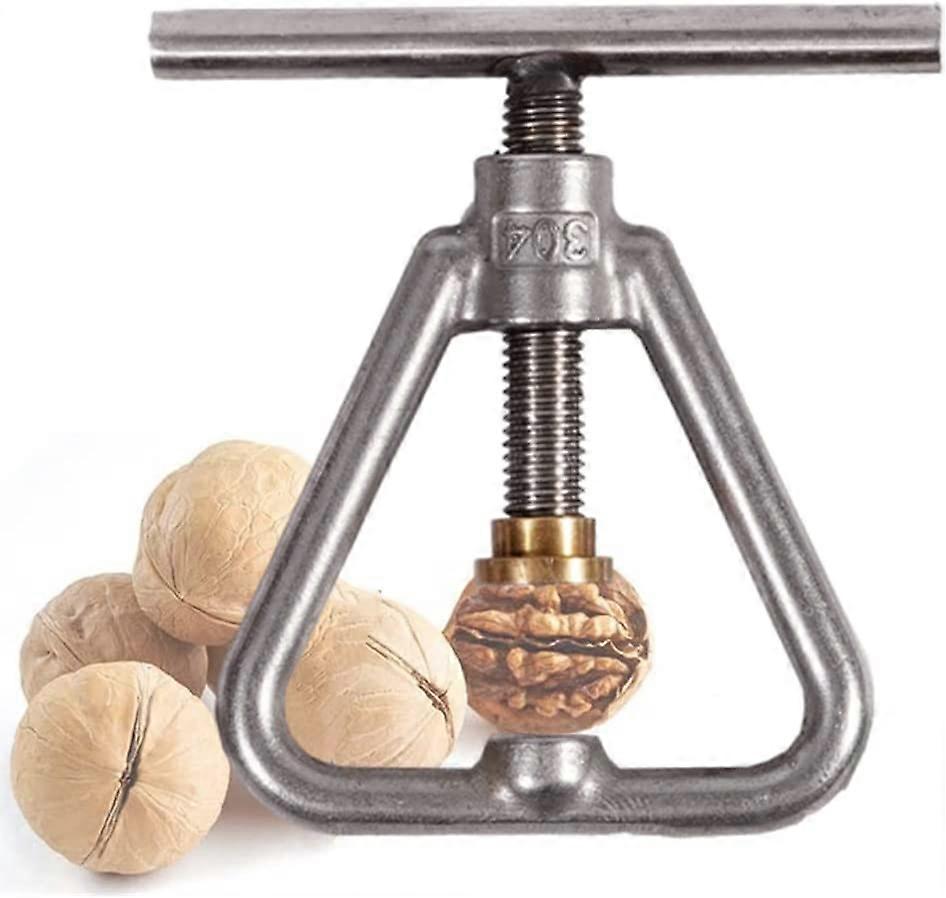 Acsergery Nuss Cracker Edelstahl Pekannüsse Cracker Walnuss Cracker Heavy Duty Nussknacker Geschenk