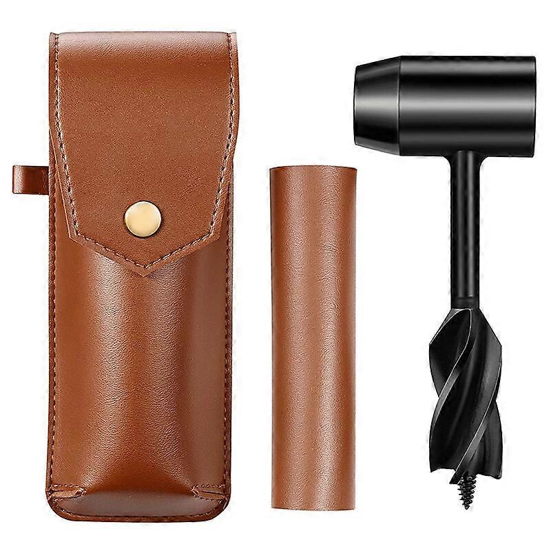 Manual Auger Bushcraft Auger Scotch Eye Wood Auger Bit Set Survival Tool Settlers Hand Auger Wrench Post Hole Digger for Outdoor Backpack Camping Equi