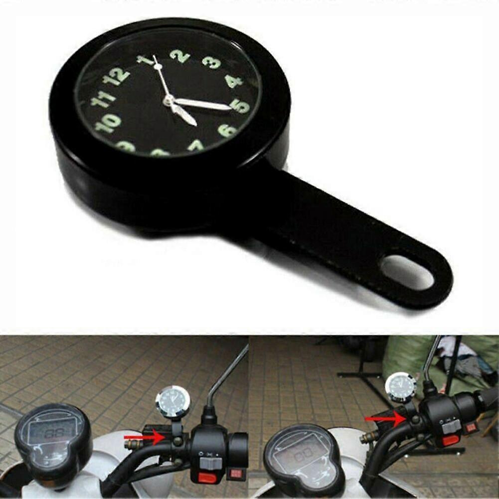 Clock Accessories Black Shell Dial Handlebar For Motorcycle