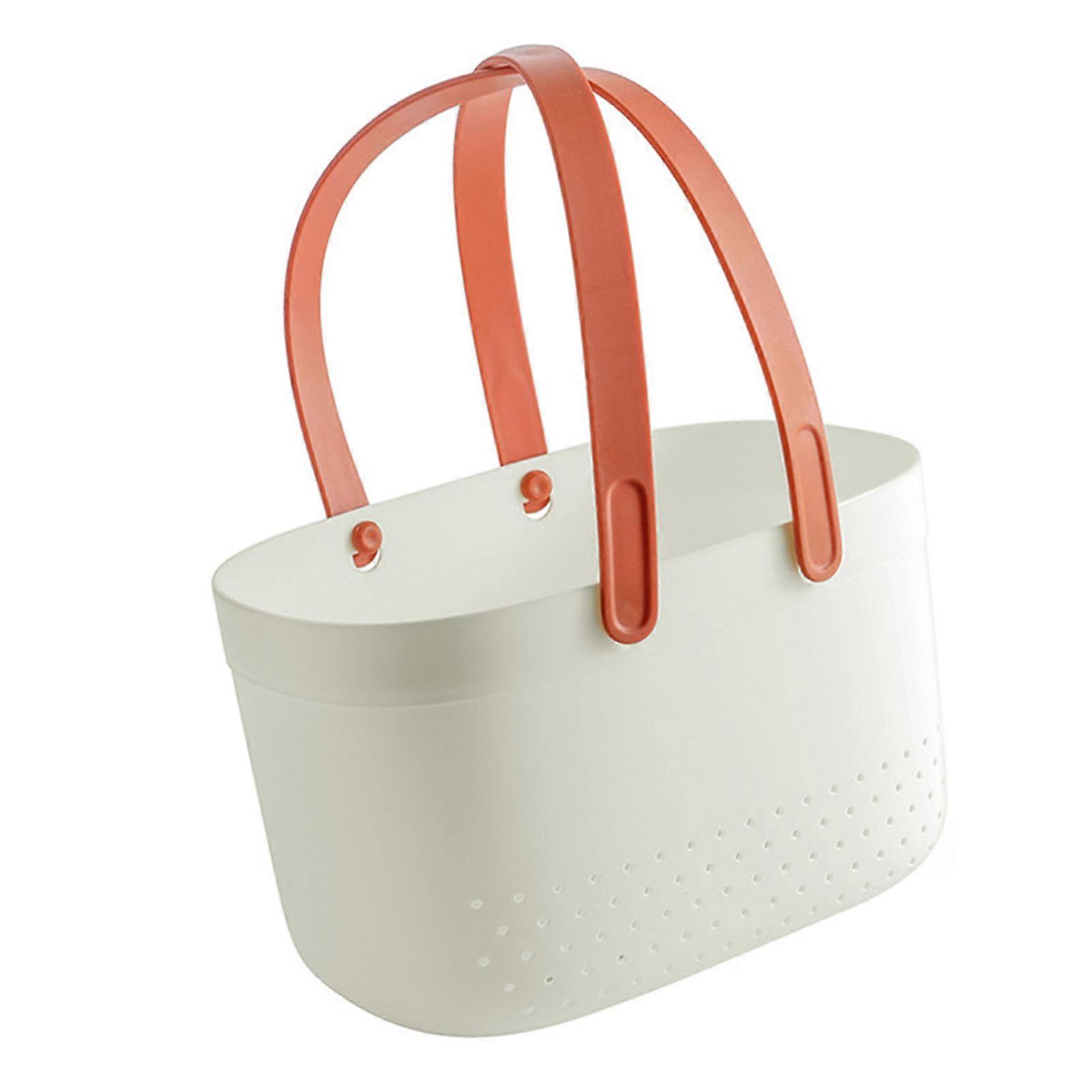 Large Capacity Plastic Shower Storage Basket Organizer for Home and Dormitory