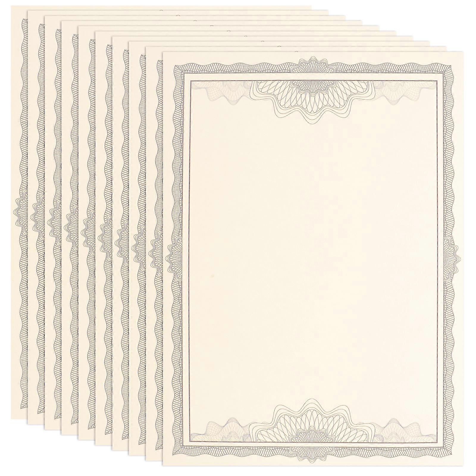 10 st blankt certifikatpapper skrivbart utskrivbart certifikatpapper för kontorsbruk