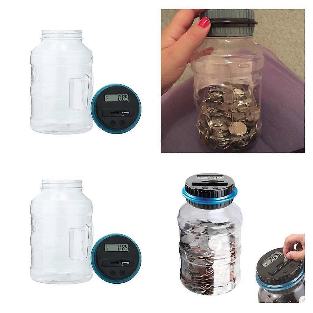 2PCS الإبداعية عملة عد أصبع البنك هدايا عيد ميلاد للأطفال