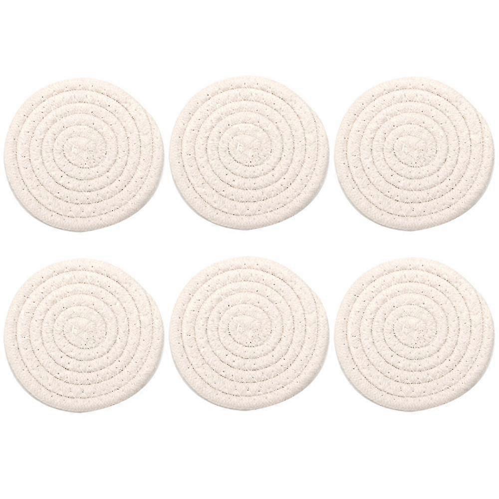 Coasters for Drinks with Holder, Vintage Woven Coasters for Table Protection