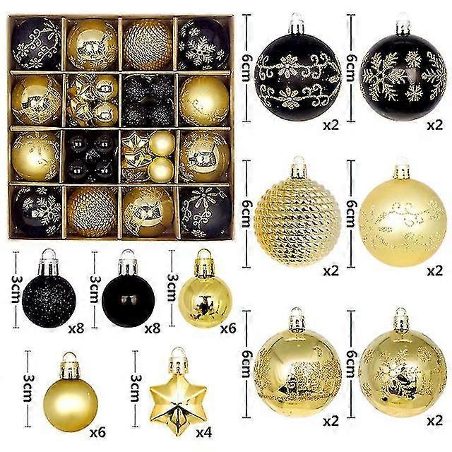 6cm Ball Decoration Tree Ball Ornament Pendant Hanging Decor Merry Decoration Home New Year 2024