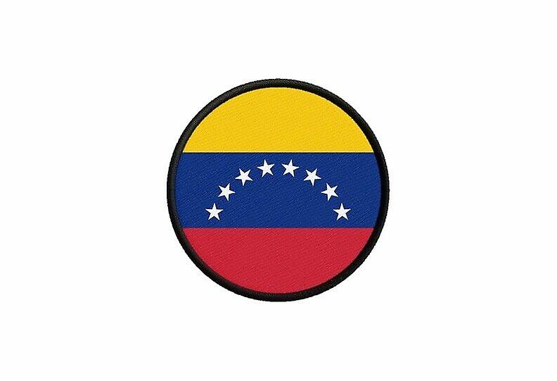 Patch ecusson flag venezuela prints thermosticker round round roundcard