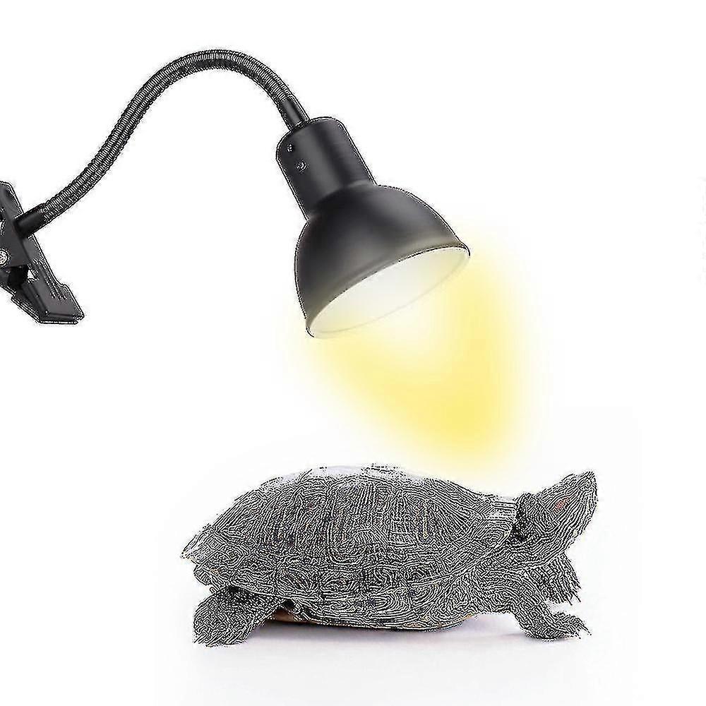Turtle Heat Lamp, Reptile And Amphibian Lamp With 1 25w Sunlight Bulb And 360 Degree Swivel Clip