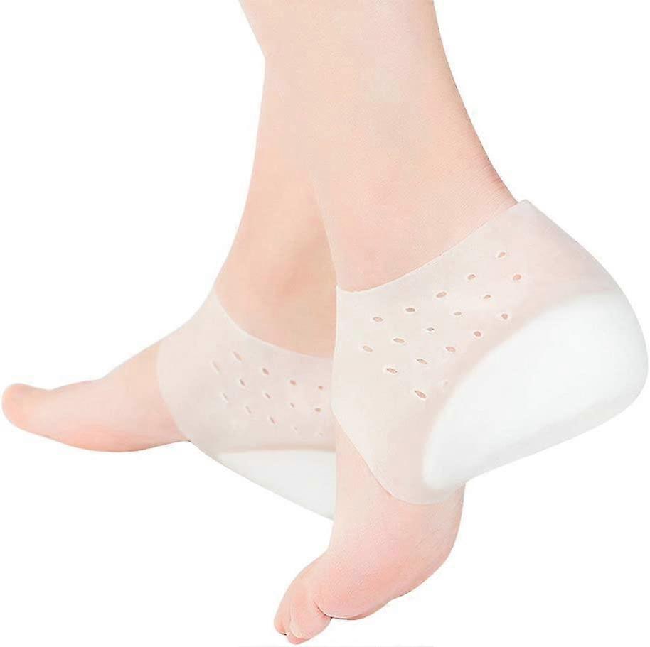 2.5-5.5CM Invisible Height Increase Insole Heel Lift Insole Invisible Foot Reinforcer Non-Slip Heightening Socks Invisible Heightening Insoles for Men