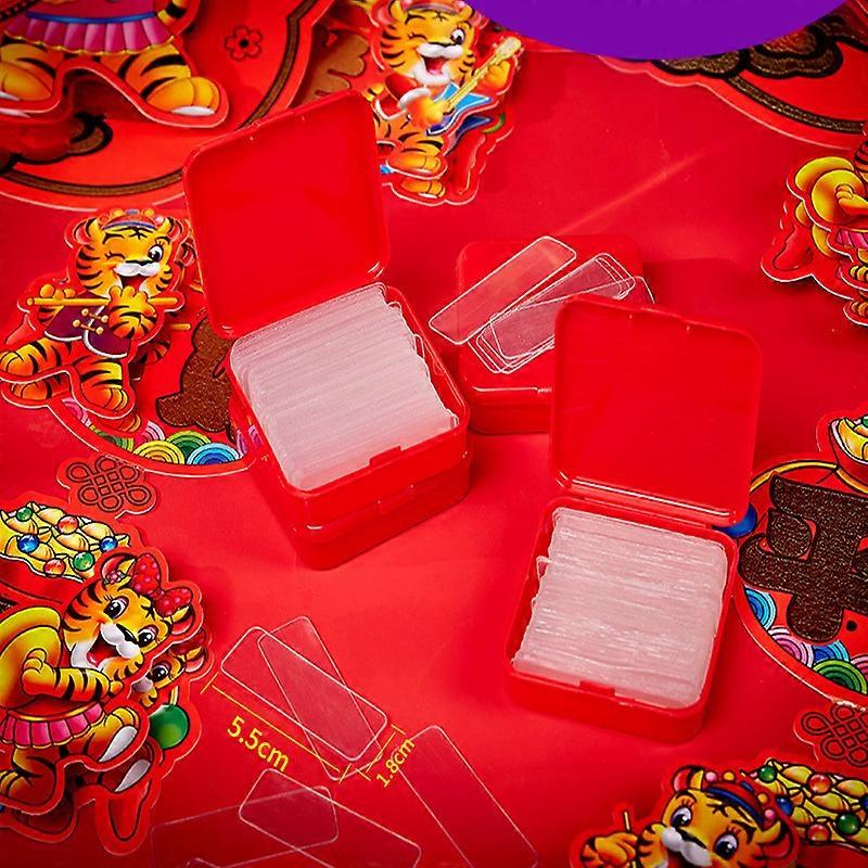 120pcs Reusable Multifunctional Adhesive Double Sided Non-marking Transparent Adhesive Tape
