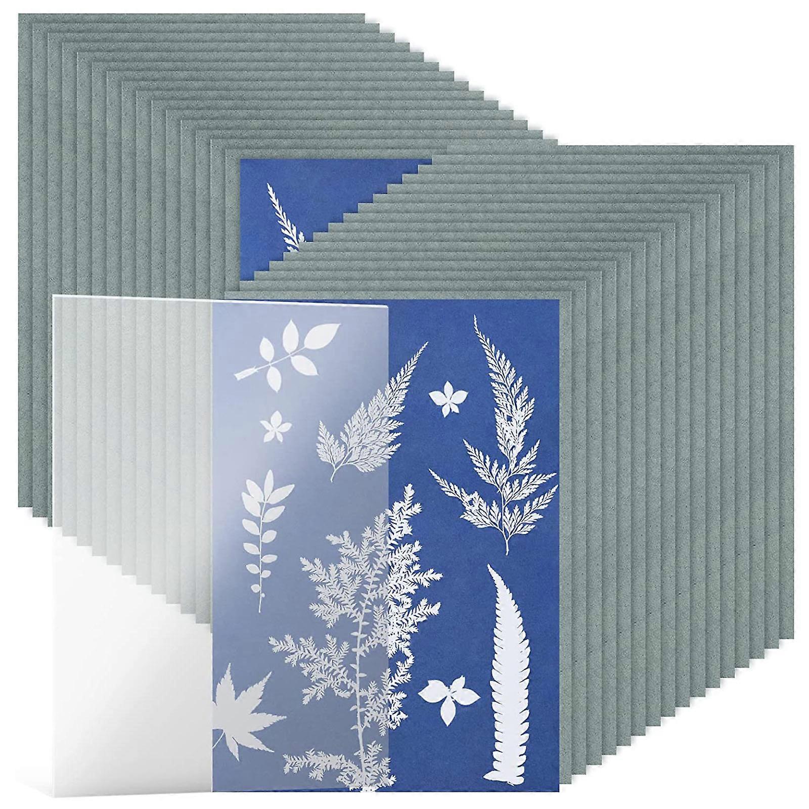 Cyanotype Paper A5 Solar Printing Paper Blue Drying Paper Solar Drawing Paper