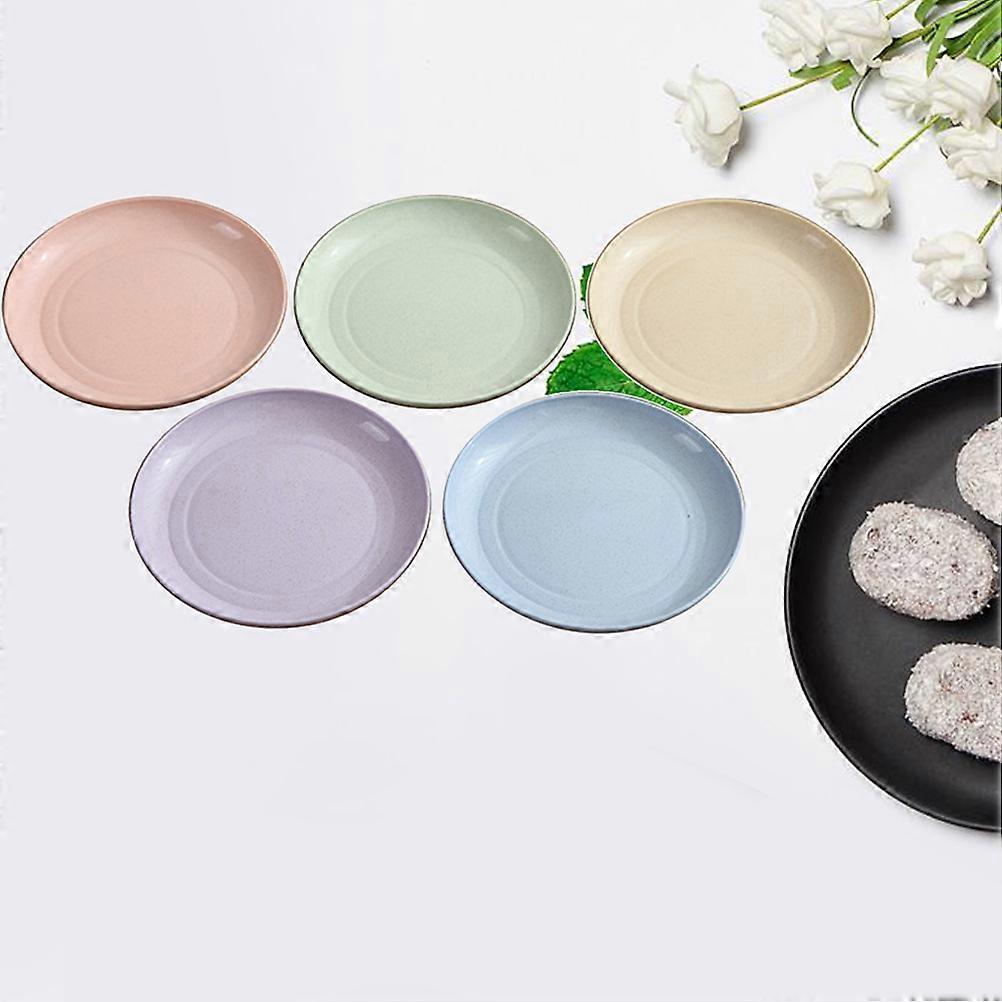 Luxury 6-Pack 5.9" Wheat Straw Plates – Unbreakable, Eco-Friendly, And Dishwasher Safe