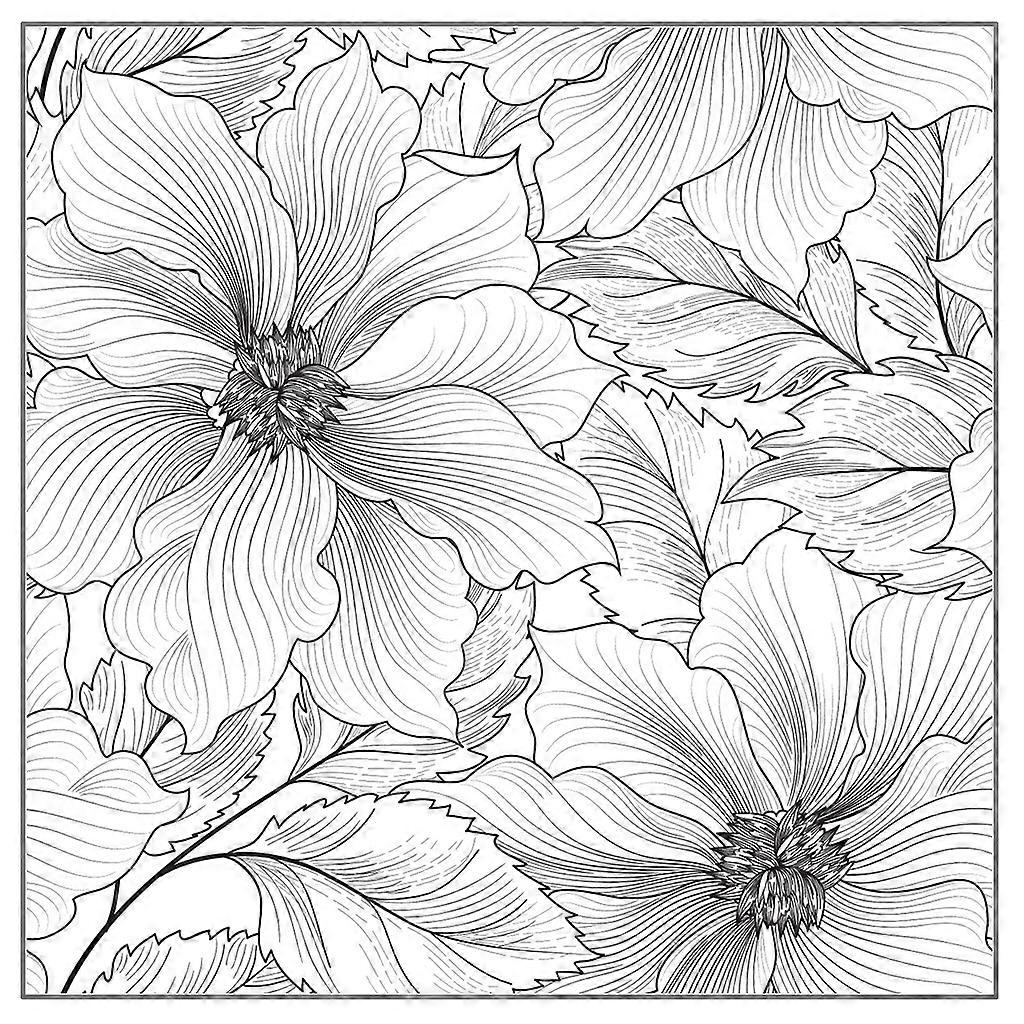 Flowers Clear Stamp for Card Making DIY Scrapbooking Background Silicone