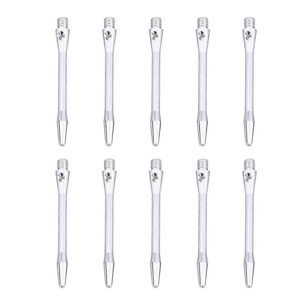 10buc 48mm aliaj de aluminiu Dart Arbori Darts Accesorii Tulpini metalice Aliaj Pol Rod cu filet standard 2BA șurub (argint)